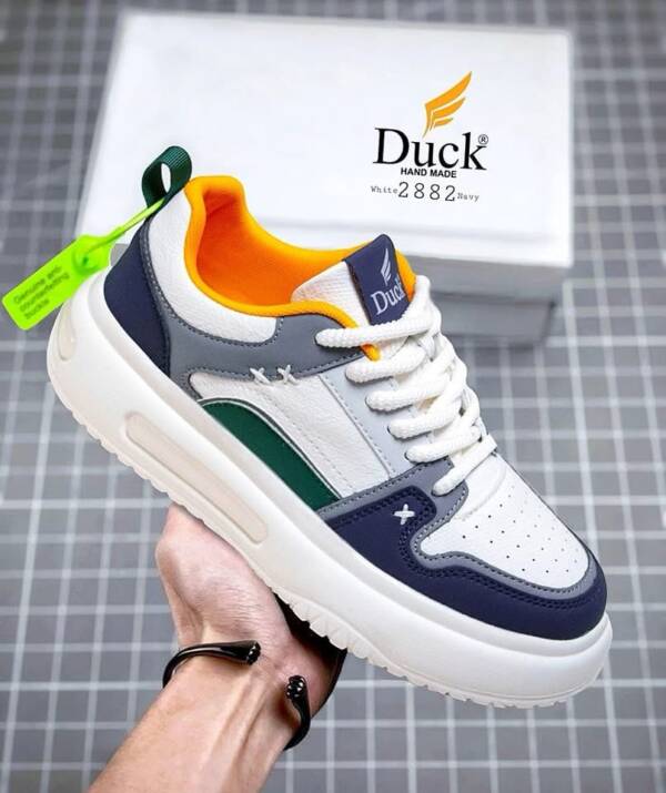DUCK-2882-WHITE*NAVY