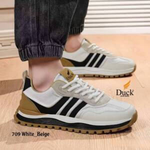 DUCK-709-WHITE*BEIGE